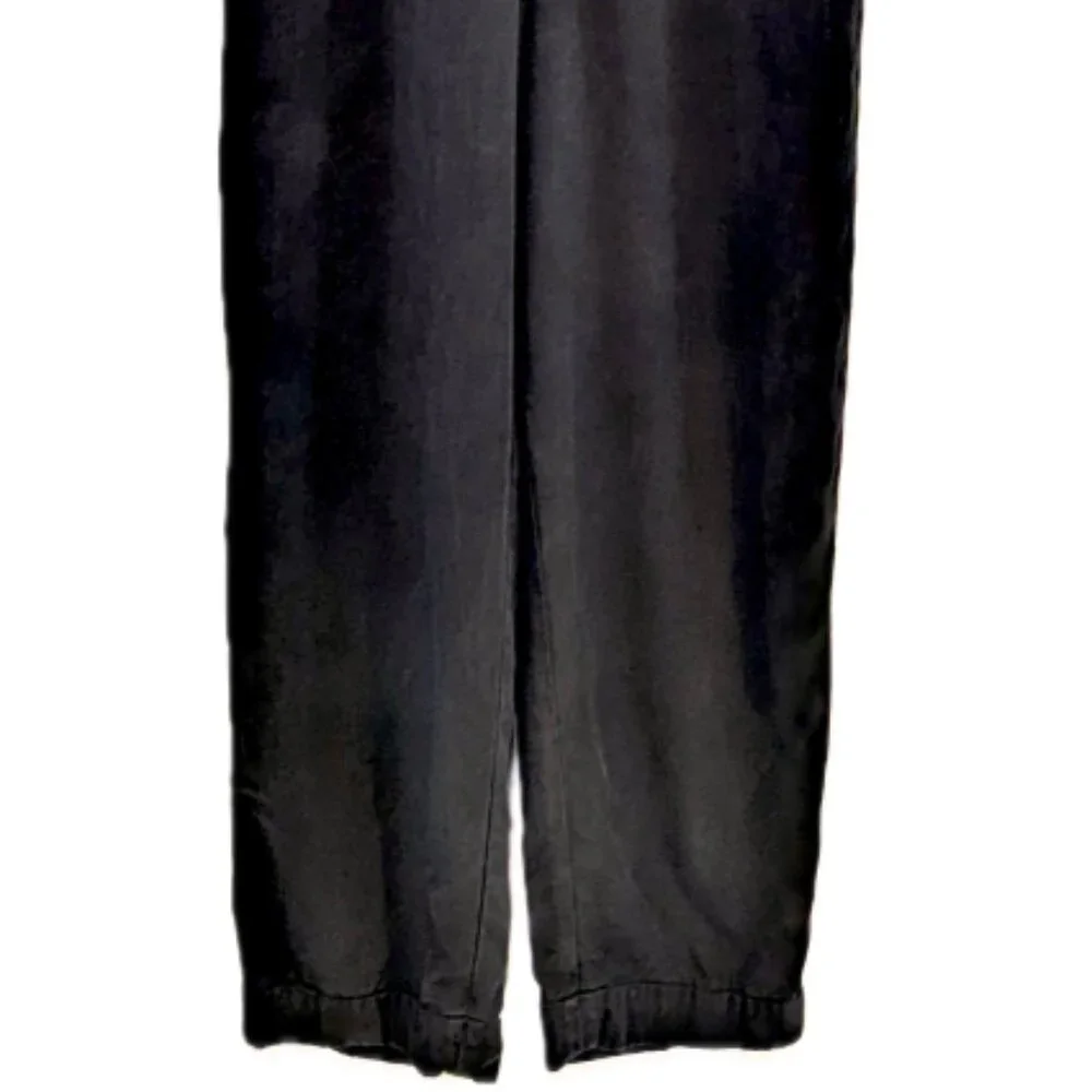 Everlane | The Drape Utility Jumpsuit Solid Black 100% Lyocell | Size 8